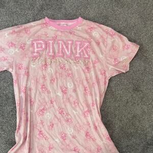 VS Pink x LoveShackFancy Oversized Cotton T-Shirt